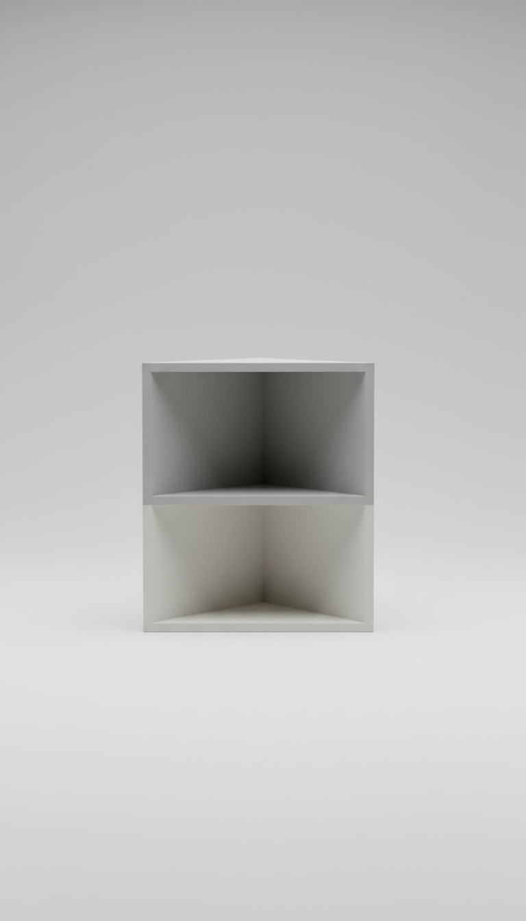 Corner-Fit Shelf Unit